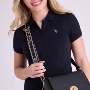 Decorative Turnlock Shoulder Bag